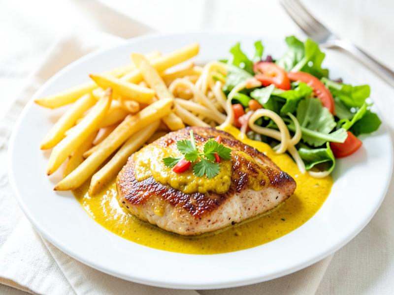 Escalope curry