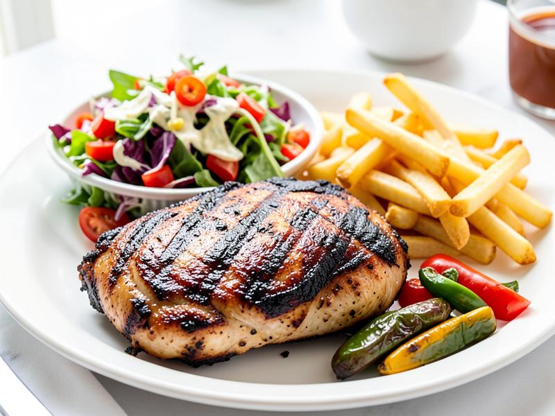 Poulet grillé au charbon